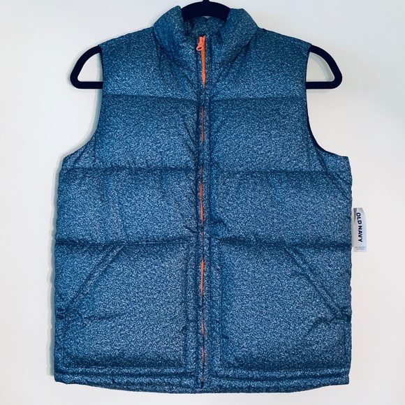 Old Navy Other - NWT Old Navy | Blue Speckle Frost Free Puffer Vest